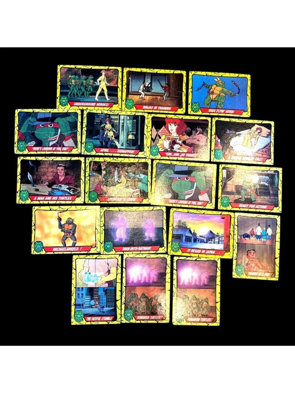 Teenage Mutant Ninja Turtles '90 Topps Cards Lot Of 77/88 Vtg Trading Cards Set - Picture 5 of 6